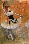 Edgar Degas Famous Paintings - Dancer with a tambourine